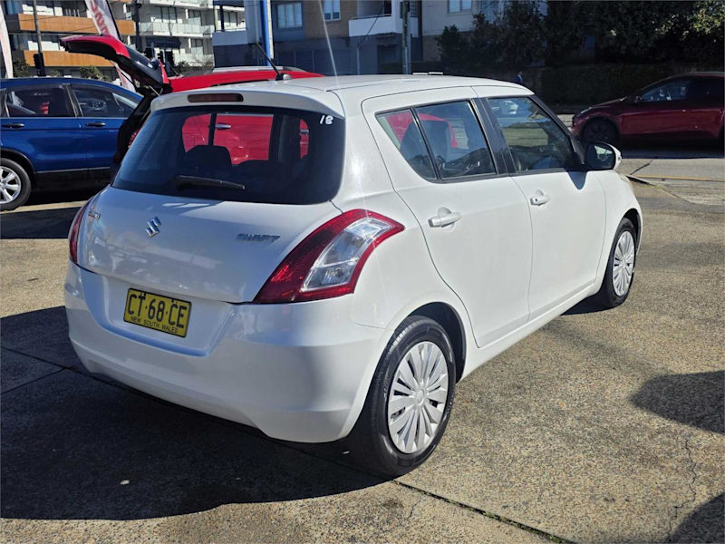2015 Suzuki Swift FZ GL White 4 Speed Automatic Hatchback62882770907011113