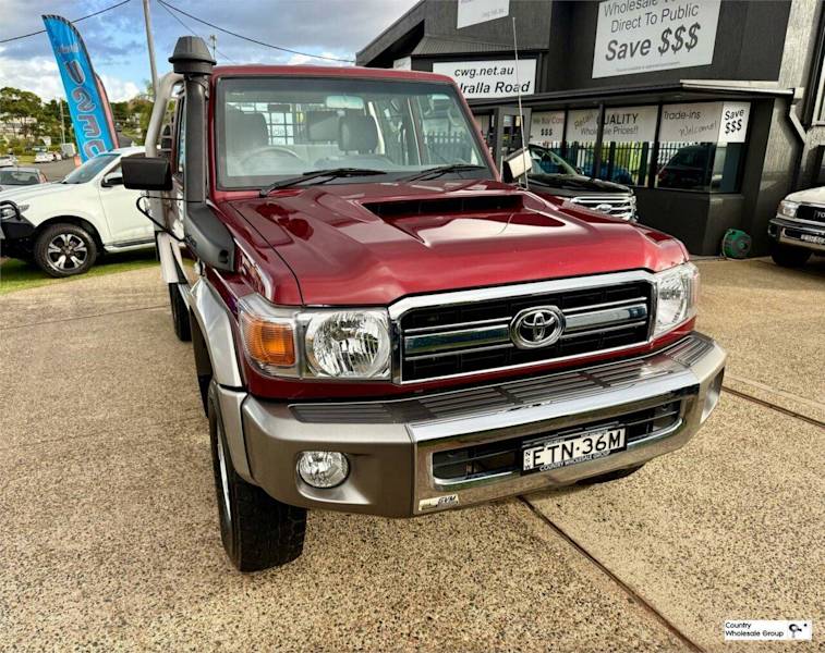 2021 Toyota Landcruiser 70 Series VDJ79R GXL Burgundy Red 5 Speed Manual Double Cab Chassis62934699905665110