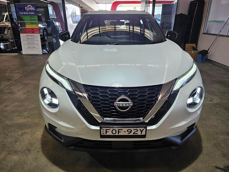 2024 Nissan Juke F16 MY24 ST+ DCT 2WD Pearl White 7 Speed Sports Automatic Dual Clutch Hatchback62882767220355111