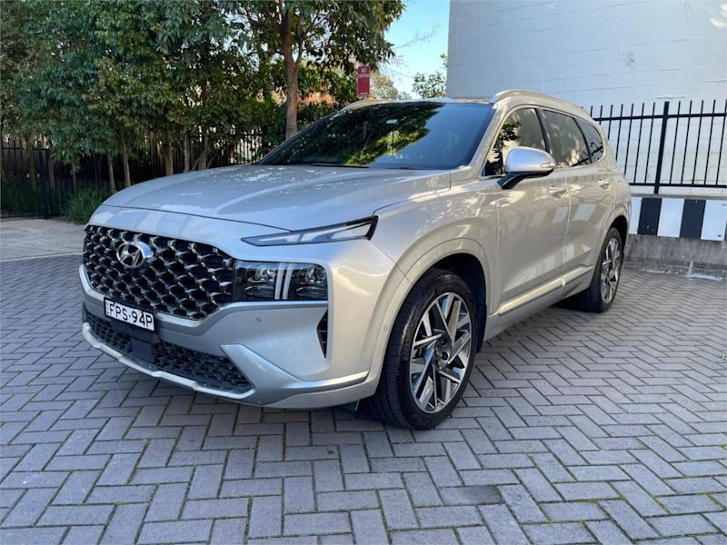 2020 Hyundai Santa Fe Tm.v3 MY21 Highlander CRDi (AWD) Silver, Chrome 8 Speed Auto Dual Clutch Wagon62934706918145112