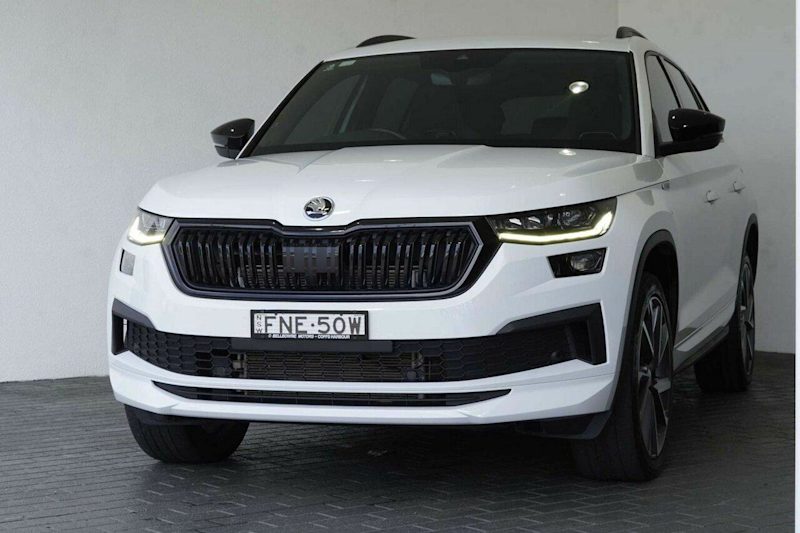 2022 Skoda Kodiaq NS MY22 Sportline DSG Moon White 7 Speed Sports Automatic Dual Clutch Wagon62936662236289112