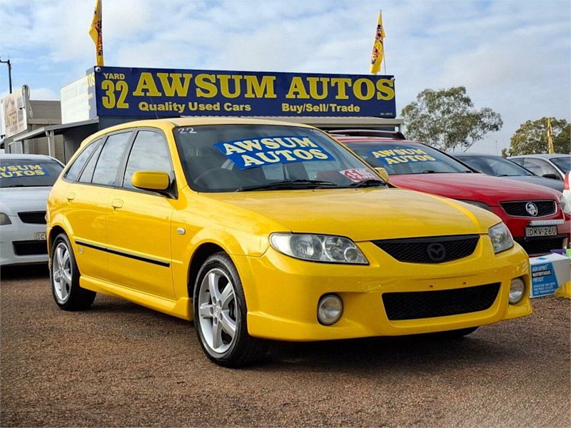 2002 Mazda 323 BJ II SP20 Spotto Yellow 4 Speed Automatic Hatchback62934699188099119