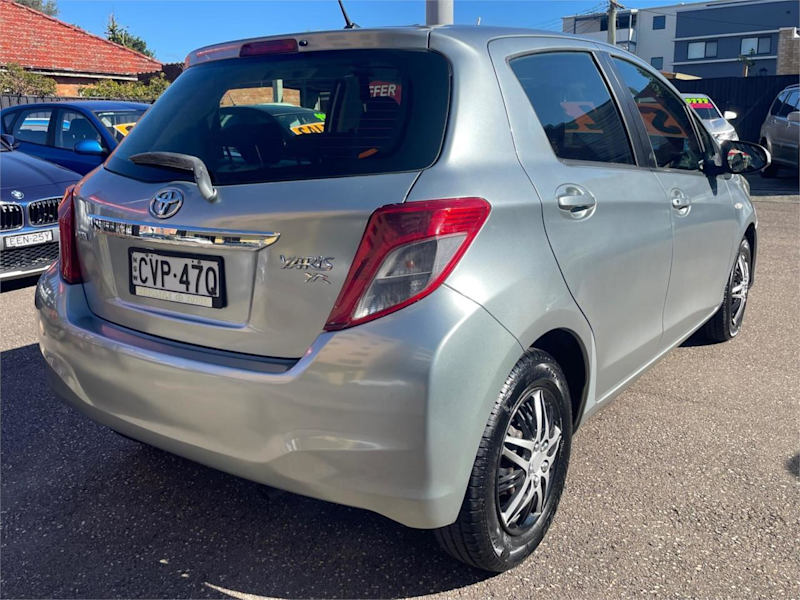 2012 Toyota Yaris NCP130R YR Silver 4 Speed Automatic Hatchback62935687447554113