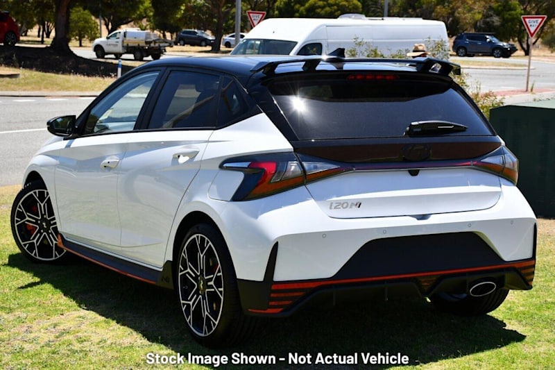 2025 Hyundai i20 BC3.V2 MY25 N Atlas White & Phantom Black Roof 6 Speed Manual Hatchback62936660215171112