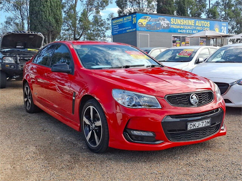 2016 Holden Commodore VF II MY16 SV6 Black Red 6 Speed Sports Automatic Sedan62882736180738110