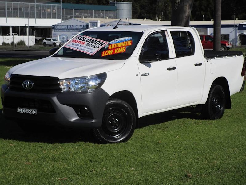 2018 Toyota Hilux TGN121R MY19 Workmate White 6 Speed Automatic Double Cab Pick Up62935688747522111