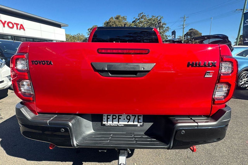 2024 Toyota Hilux GUN126R GR Sport Double Cab Feverish Red & Black Roof 6 Speed Sports Automatic62937625560833113