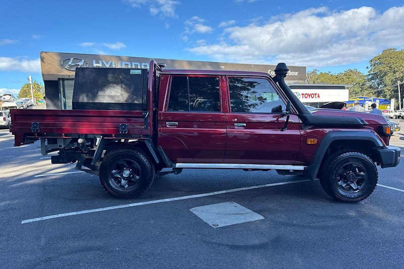 2024 Toyota Landcruiser Vdjl79R GXL Double Cab Merlot Red 5 Speed Manual Cab Chassis62935690078082112