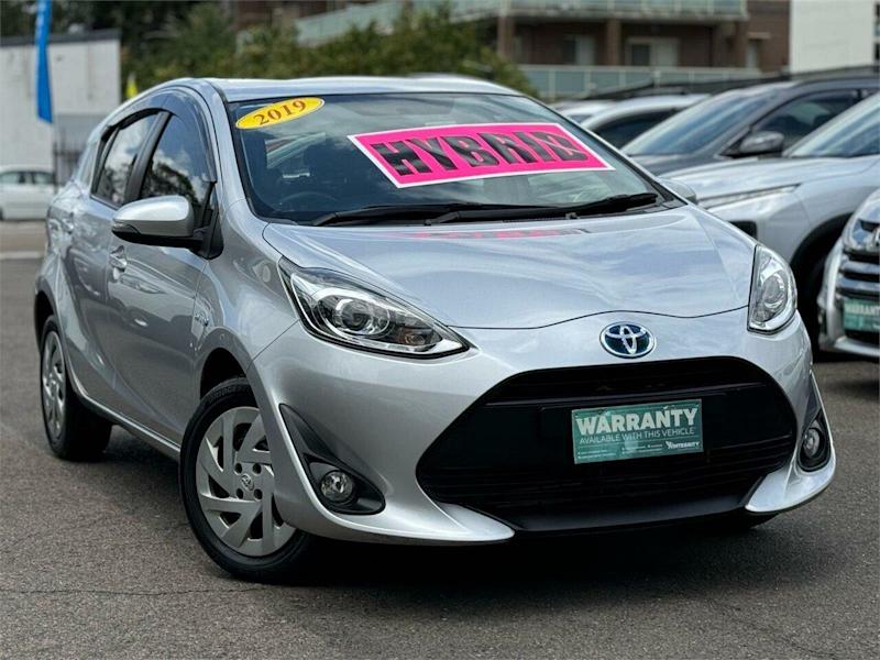 2019 Toyota Prius c NHP10R MY17 Hybrid Silver, Chrome Continuous Variable Hatchback62882730297985114