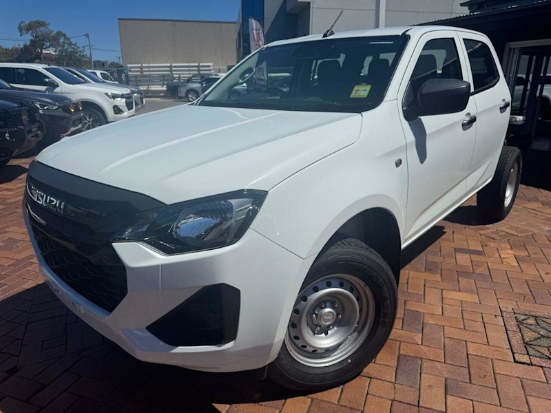 2025 Isuzu D-MAX RG MY24 SX Crew Cab White 6 Speed Sports Automatic Cab Chassis62885349014018110