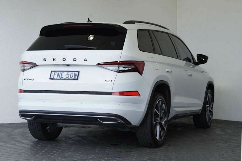 2022 Skoda Kodiaq NS MY22 Sportline DSG Moon White 7 Speed Sports Automatic Dual Clutch Wagon62936662236289113