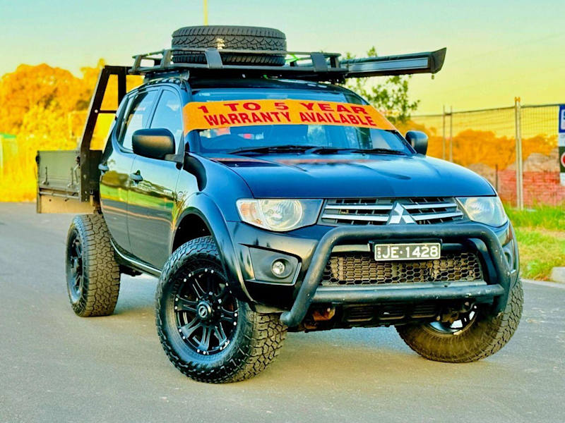 2010 Mitsubishi Triton MN MY10 GL-R Black 5 Speed Manual Double Cab Utility62935689834114110
