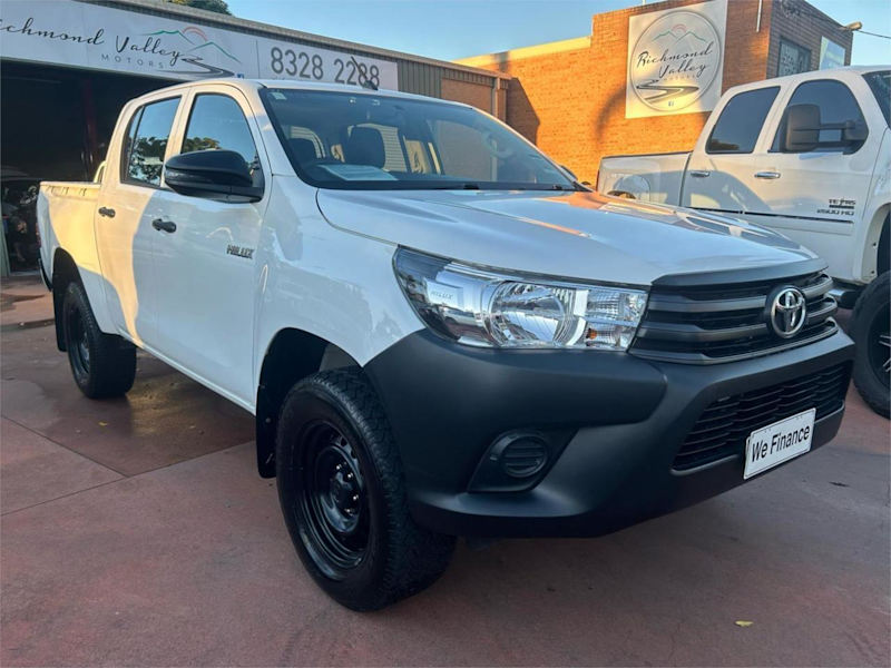 2019 Toyota Hilux GUN125R MY19 Workmate (4x4) White 6 Speed Manual Double Cab Pick Up629337129079061128