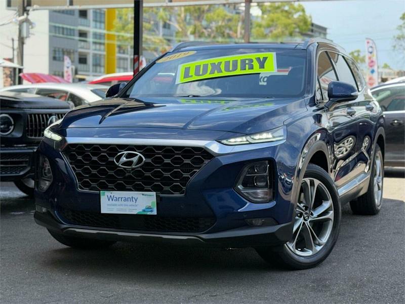 2019 Hyundai Santa Fe TM Highlander CRDi Satin AWD Blue 8 Speed Automatic Wagon62882727607554113