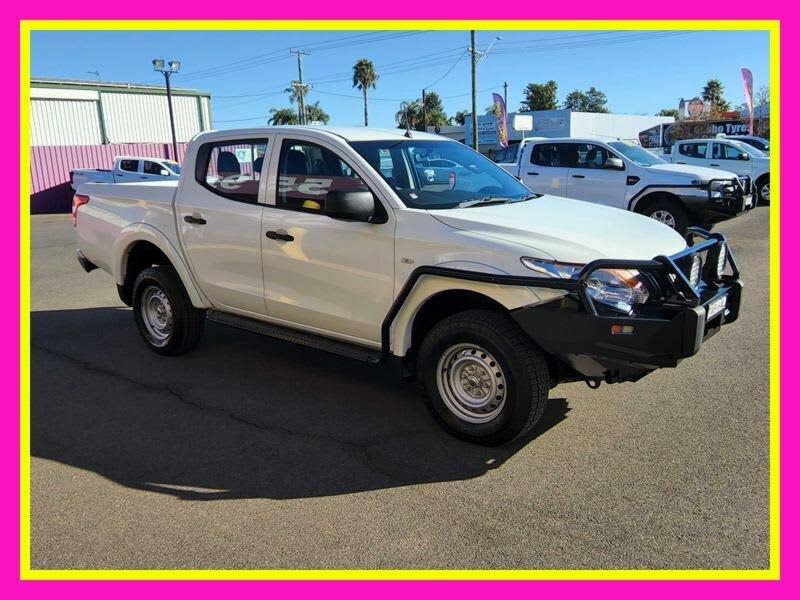 2018 Mitsubishi Triton MQ MY18 GLX (4x4) White 6 Speed Manual Dual Cab Chassis629356806470421120