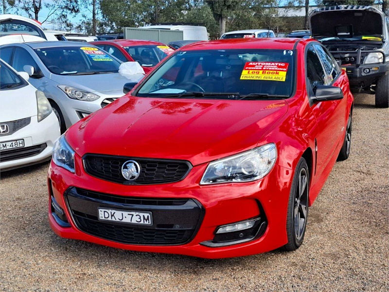 2016 Holden Commodore VF II MY16 SV6 Black Red 6 Speed Sports Automatic Sedan62882736180738112