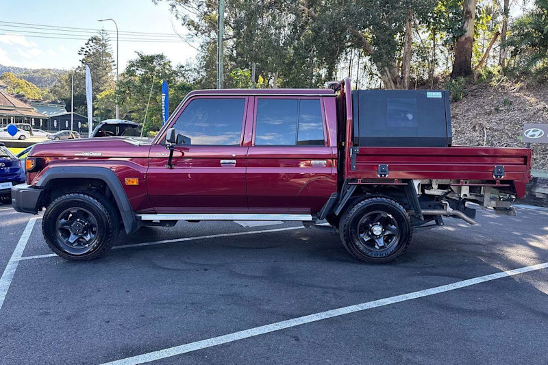 2024 Toyota Landcruiser Vdjl79R GXL Double Cab Merlot Red 5 Speed Manual Cab Chassis62935690078082114