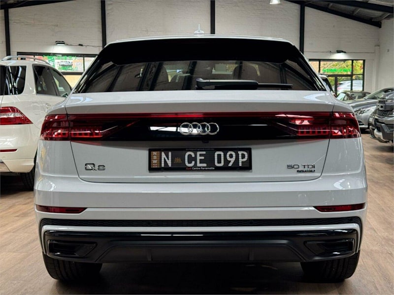 2021 Audi Q8 4M F1 MY22 50 TDI Tiptronic Quattro S Line White 8 Speed Sports Automatic Wagon62936658776321112