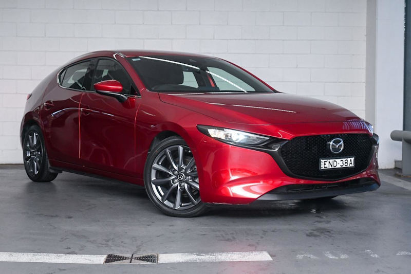 2021 Mazda 3 BP2H7A G20 SKYACTIV-Drive Touring Red 6 Speed Sports Automatic Hatchback62933711029635110