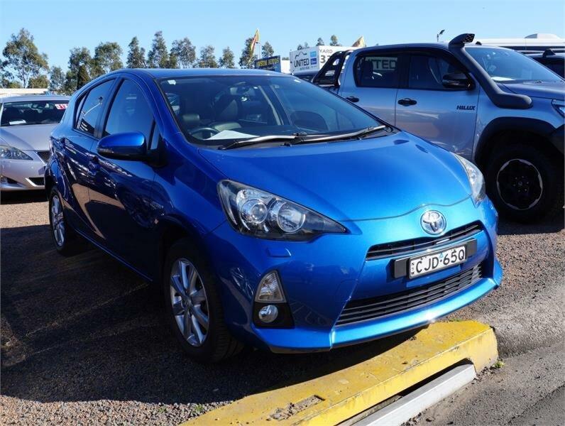 2012 Toyota Prius c NHP10R I-Tech Hybrid Blue Continuous Variable Hatchback62882773409283110
