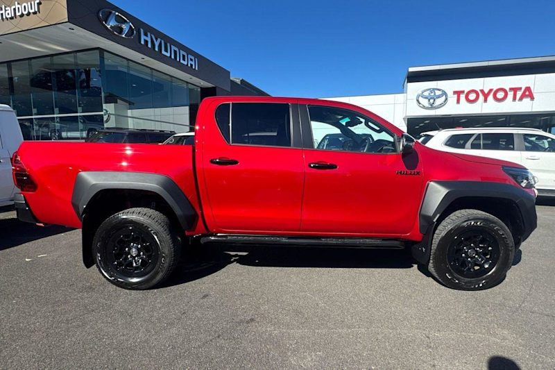2024 Toyota Hilux GUN126R GR Sport Double Cab Feverish Red & Black Roof 6 Speed Sports Automatic62937625560833112