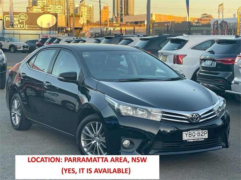 2014 Toyota Corolla ZRE172R SX S-CVT Black 7 Speed Constant Variable Sedan62882766635394110