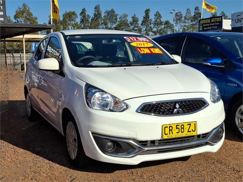 2017 Mitsubishi Mirage LA MY18 ES White Continuous Variable Hatchback62932715603202116