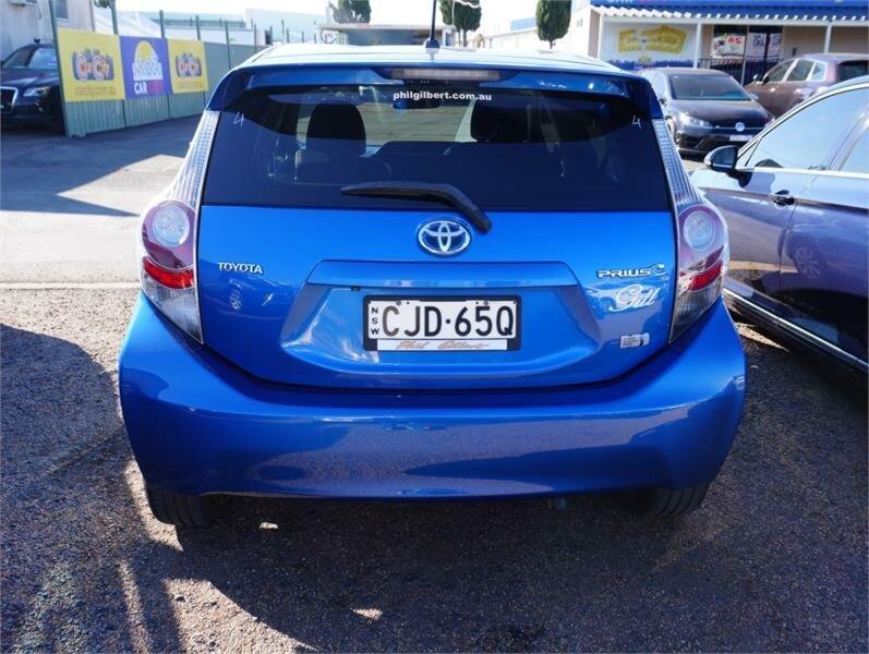 2012 Toyota Prius c NHP10R I-Tech Hybrid Blue Continuous Variable Hatchback62882773409283114