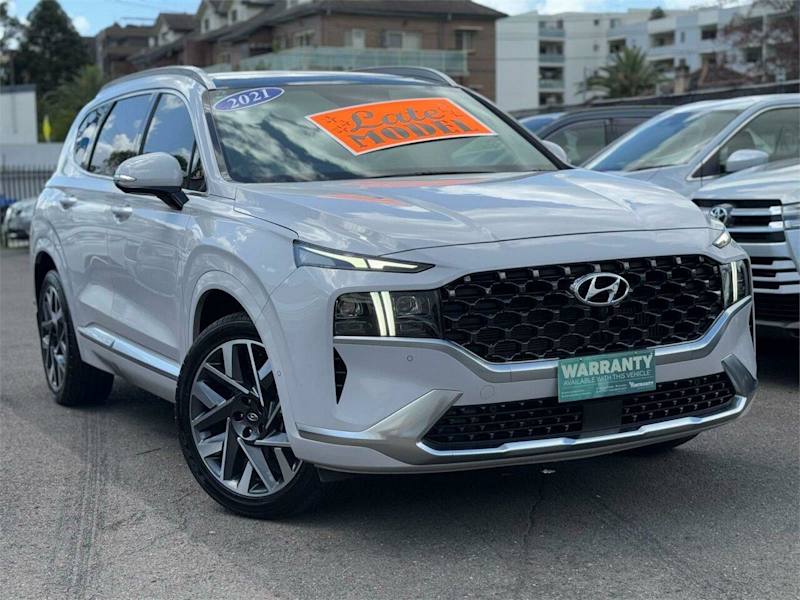 2021 Hyundai Santa Fe TM.V3 MY22 Highlander CRDi (AWD) White 8 Speed Auto Dual Clutch Wagon62882729949827113