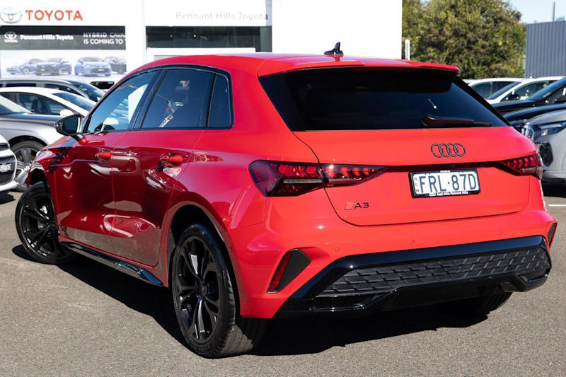 2025 Audi A3 8Y GY MY25 35 TFSI Sportback S Tronic S Line Red 7 Speed Sports Automatic Dual Clutch62933710533123113
