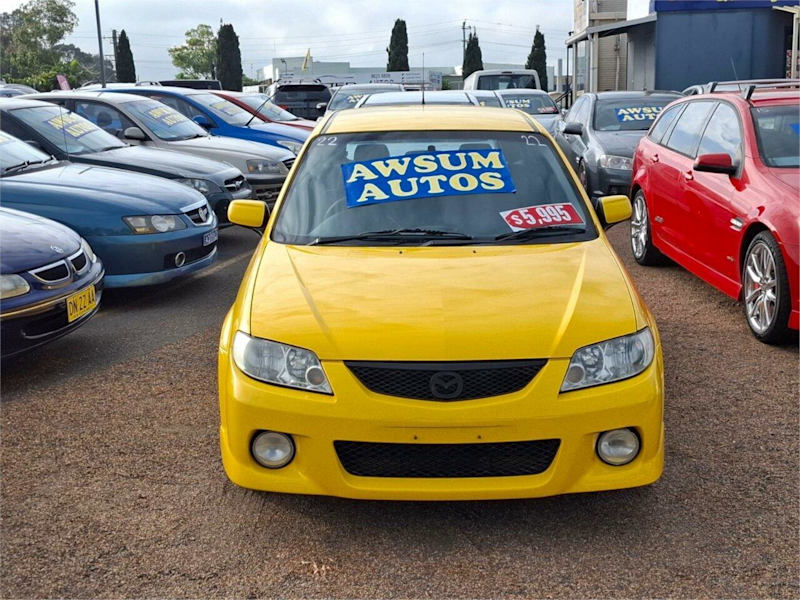 2002 Mazda 323 BJ II SP20 Spotto Yellow 4 Speed Automatic Hatchback62934699188099111