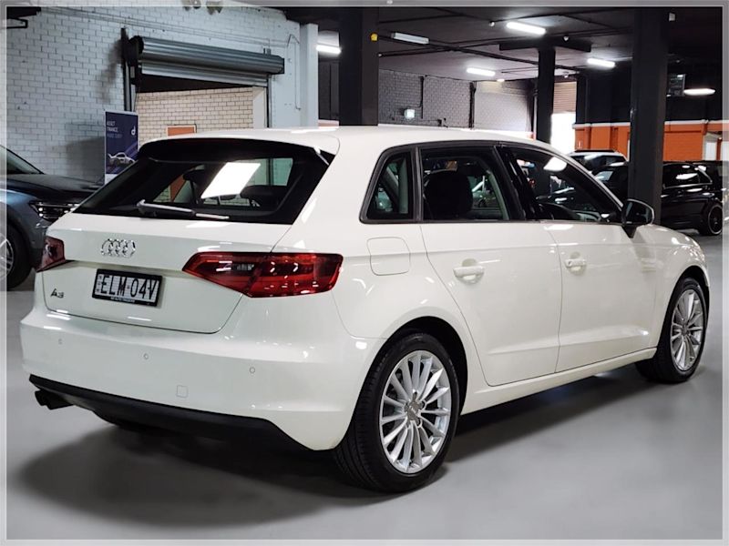 2014 Audi A3 8V MY15 Sportback 1.4 TFSI Attraction White 7 Speed Auto Direct Shift Hatchback62882737472129111