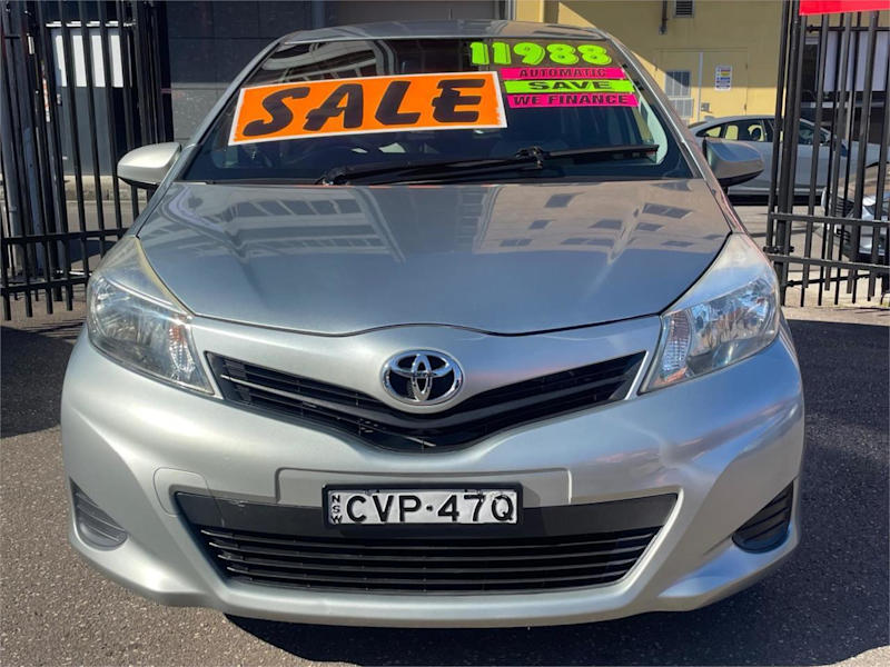 2012 Toyota Yaris NCP130R YR Silver 4 Speed Automatic Hatchback62935687447554111