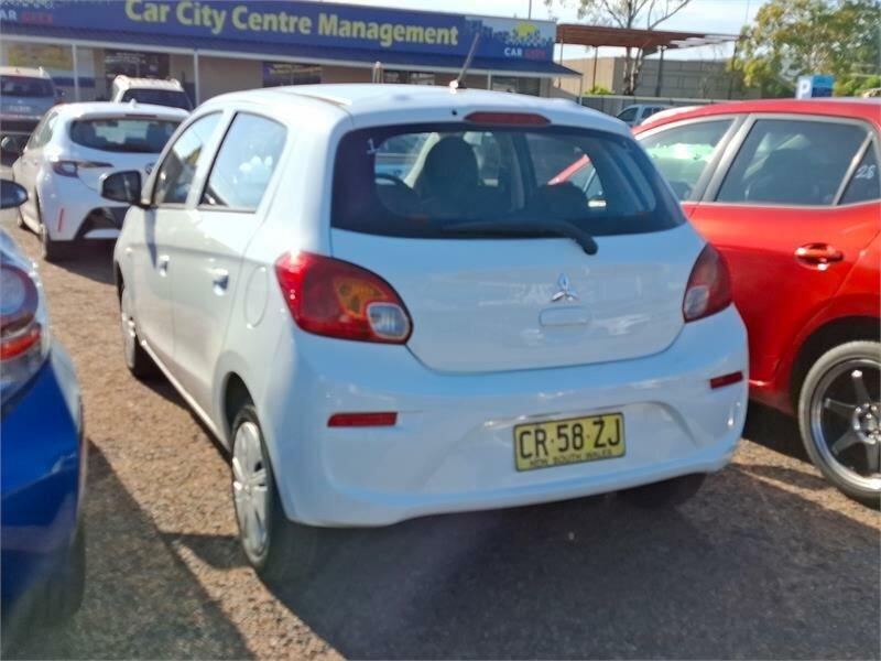 2017 Mitsubishi Mirage LA MY18 ES White Continuous Variable Hatchback62932715603202113