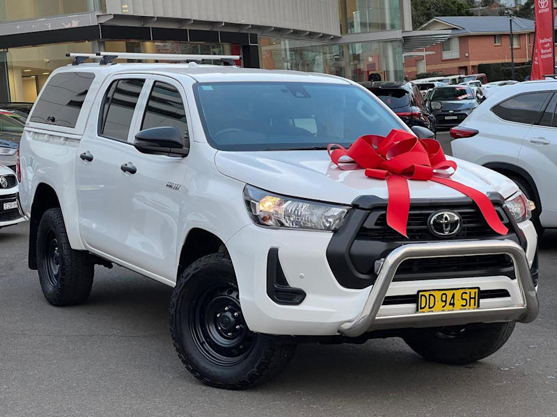 2022 Toyota Hilux GUN125R Workmate Double Cab White 6 Speed Sports Automatic Utility62937625728002110