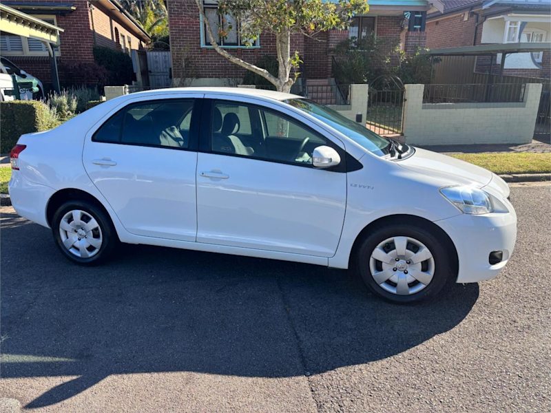 2008 Toyota Yaris NCP93R YRS White 4 Speed Automatic Sedan62935688984195113