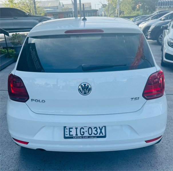 2016 Volkswagen Polo 6R MY16 66TSI DSG Trendline White 7 Speed Sports Automatic Dual Clutch62933709685761114