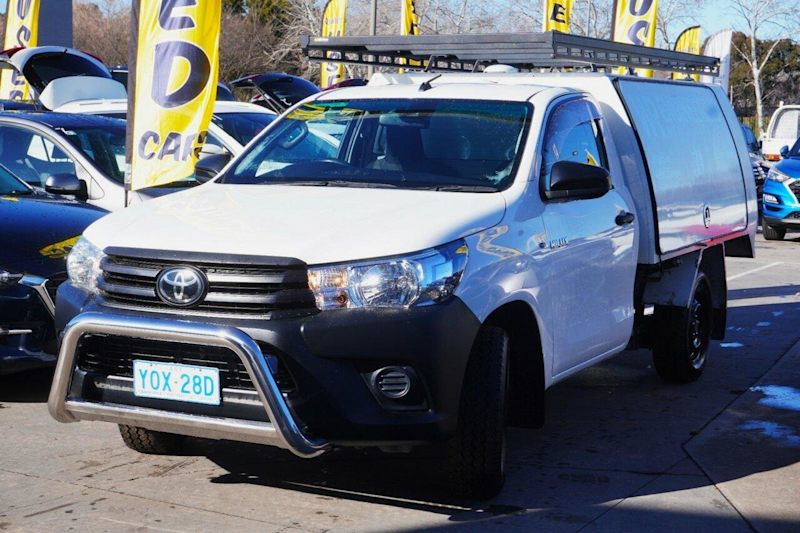 2020 Toyota Hilux TGN121R Workmate 4x2 White 5 Speed Manual Cab Chassis62940490365570112