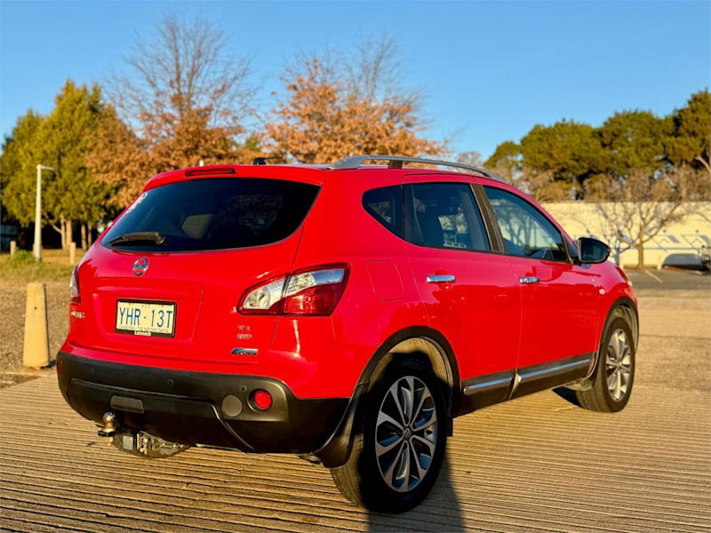 2011 Nissan Dualis J10 Series II TI (4x4) Red 6 Speed CVT Auto Sequential Wagon62938583429762114