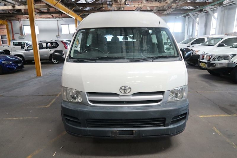 2006 Toyota HiAce TRH223R Commuter High Roof Super LWB White 5 Speed Manual Bus62936663357442111