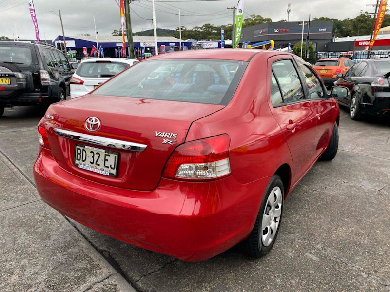 2009 Toyota Yaris NCP93R 08 Upgrade YRS Red 4 Speed Automatic Sedan62882727201155112