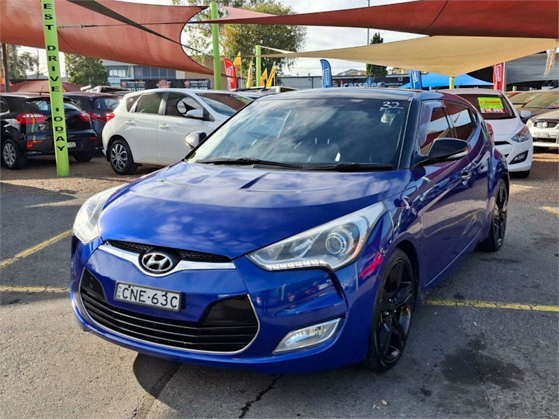 2013 Hyundai Veloster FS2 + Coupe D-CT Blue 6 Speed Sports Automatic Dual Clutch Hatchback62882731065218112