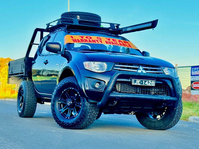 2010 Mitsubishi Triton MN MY10 GL-R Black 5 Speed Manual Double Cab Utility62935689834114114