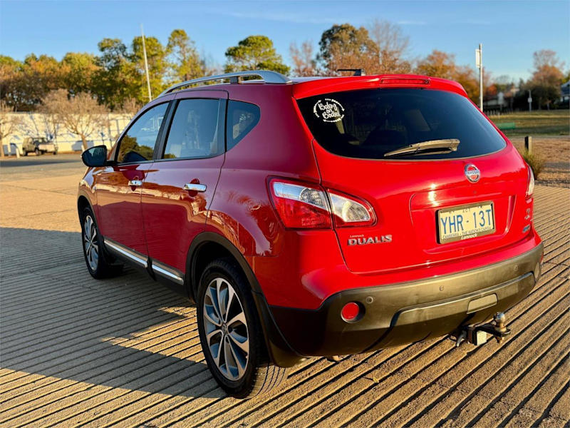 2011 Nissan Dualis J10 Series II TI (4x4) Red 6 Speed CVT Auto Sequential Wagon62938583429762113