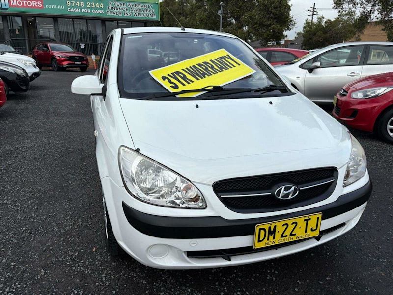 2009 Hyundai Getz TB MY09 S White 4 Speed Automatic Hatchback62934707973890111
