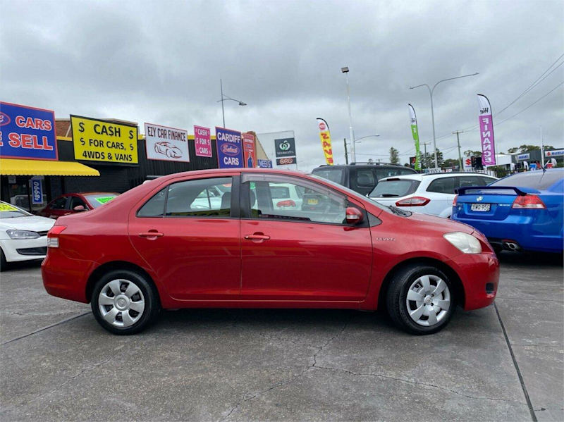2009 Toyota Yaris NCP93R 08 Upgrade YRS Red 4 Speed Automatic Sedan62882727201155111