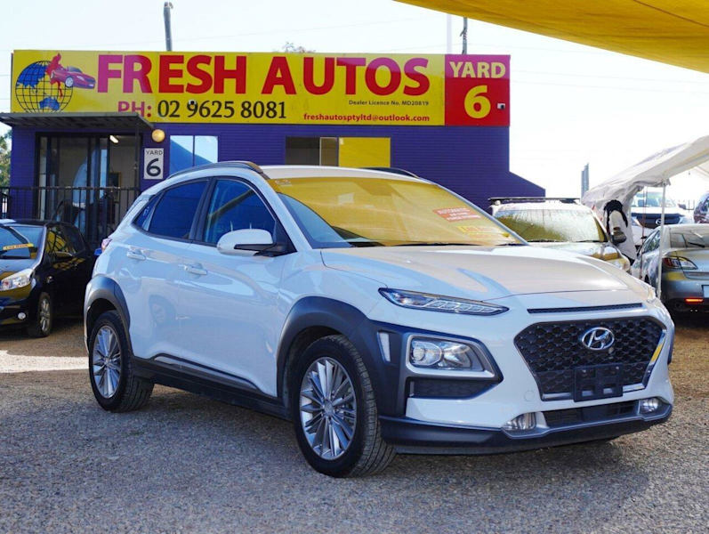 2019 Hyundai Kona OS.2 MY19 Elite D-CT AWD White 7 Speed Sports Automatic Dual Clutch Wagon629337044705301110