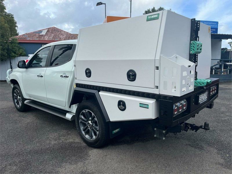 2018 Mitsubishi Triton MR MY19 GLS Double Cab White 6 Speed Sports Automatic Utility62882736965891114