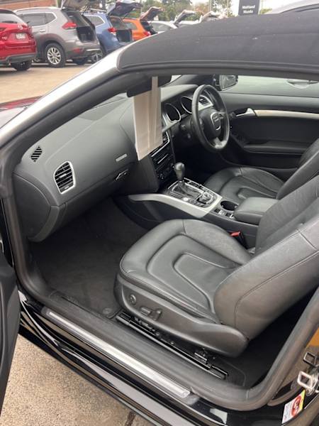2010 Audi A5 8T MY10 S Tronic Quattro Black 7 Speed Sports Automatic Dual Clutch Cabriolet62936660455554113