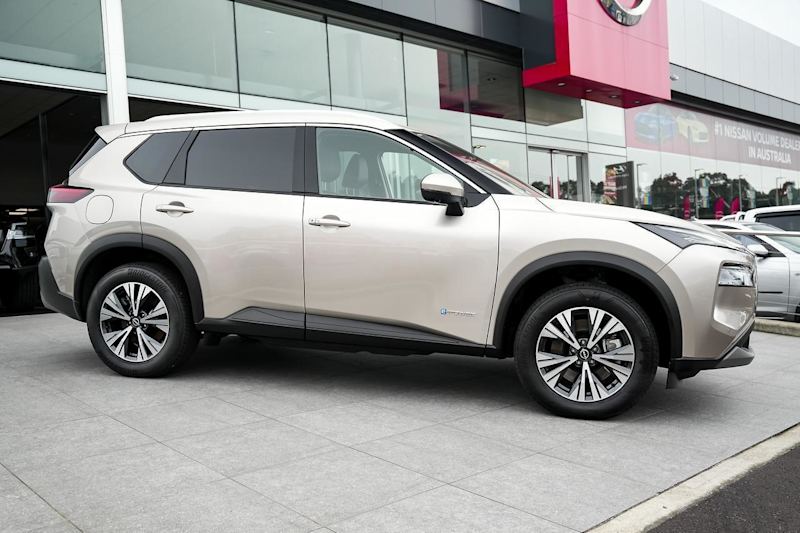 2025 Nissan X-Trail T33 MY25 ST-L e-4ORCE e-POWER Champagne Silver 1 Speed Automatic Wagon Hybrid63437623463043112